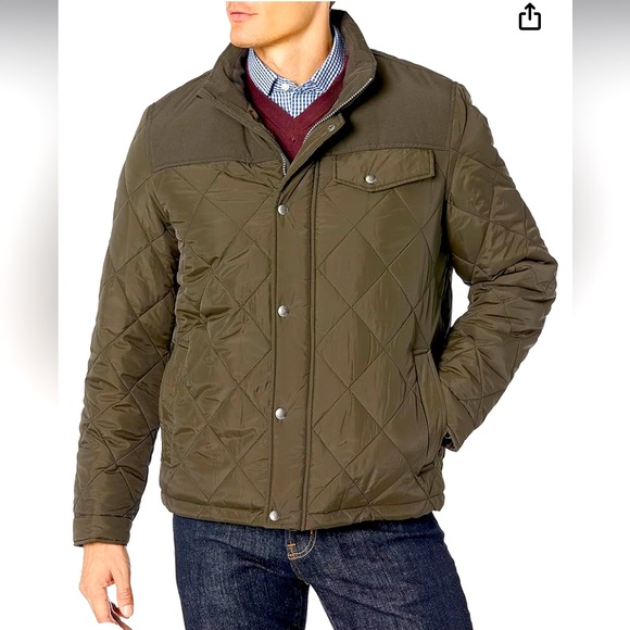 Cole Haan Other - NWT Cole Hann Men’s 28 Tonal Mix Media Diamond With Faux Sherpa Lining Size XL